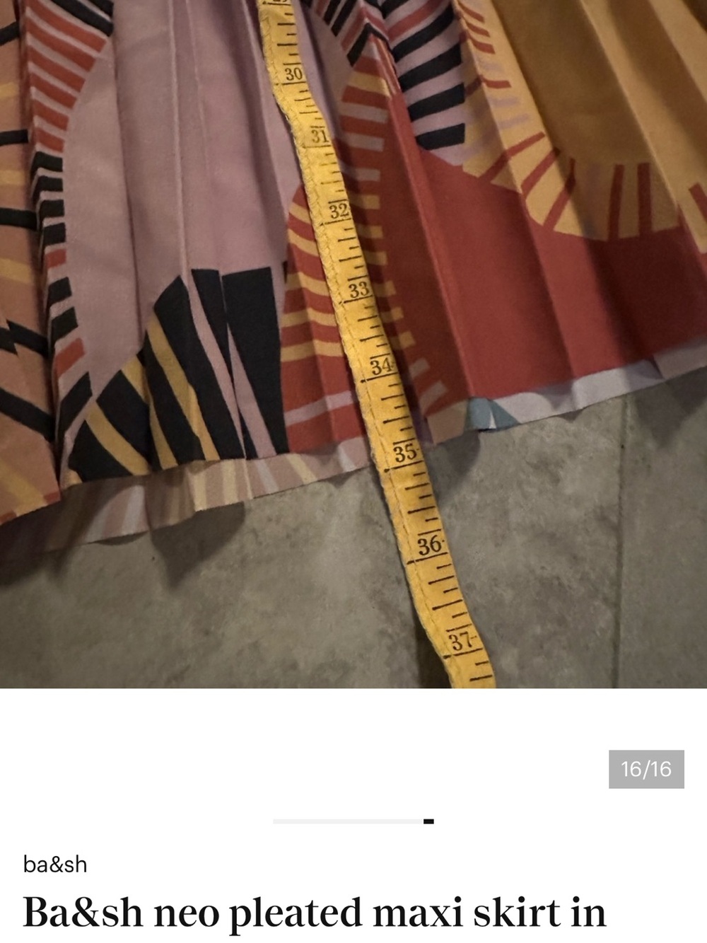 ba&sh Colorful Abstract Maxi Skirt - Picture 10 of 11